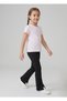 Girls' High Waist Lycra Comfortable Cut 100% Cotton Spanish Leg Slit Black Leggings Pants (2-14 Years) - 6