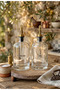 2-Piece Gold Headed Crystal Glass Oil Bottle 500 ml