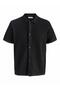 Men's Black Jjegeorge Knıt Shirt Ss Sn Polo T-Shirt 12288253-Black - 5