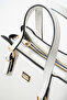 Sanmorris Women's Faux Leather Hand and Shoulder Bag with Gold Buckle - 5