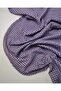 Lilac Burgundy Checkered Jacquard Knitted Fabric 160X260Cm - 4