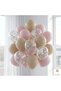 Sea Sand Pink Balloon Set 20-Piece Silver Confetti Transparent Balloon Baby Shower Decoration