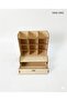 -Org Desktop Organizer |   9 Compartment Pen Holder, Desk Organizer with Drawer, Wooden Office Organizer - 3