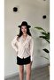 Women's Shirt with Front Curling Detail
