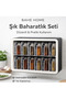 12-Piece Adhesive Spoon and Lid Spice Rack Set Wall Mounted Organizer