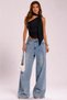 Lace Detailed One-Shoulder Crop Blouse with Shawl Detail - 3