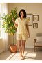 Lemon Pattern Yellow Color Shirt & Shorts Women's Pajama Set Milan Fabric Spring Collection - 2