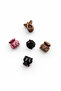 Set of 5 Modern Clasp Hooks 1.2X2 cm