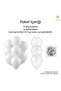 White Balloon Set of 10 Silver Confetti Transparent Balloons Mini Party Decoration - 2