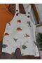 Baby Boy Dinosaur Patterned 3-Piece Summer Salopet Set with Safari Hat - 4