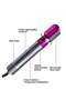 Styler 5 in 1 Hair Dryer Hot Air Brush Styler Negative Ion Hair Straightener Volumizer Hair Curler - 3