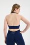 Drop Halter Neck Seamless Sports Bra - Flexible Soft Yoga/Pilates/Fitness Top