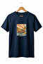 Unisex Vintage Ride the Sunset Retro Car Printed Cotton Basic T-Shirt