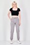 Women Regular Fit Solid Sweatpants, Grey - 4