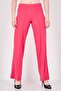 Women Regular Fit Solid Straight Leg Pants, Fuchsia
