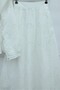 Baby Collar, Elastic Waist, Lace-Up, Embroidered, Lined, Linen Look Suit - White - 8