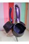 3-Piece Hanging Purple Granite-Coated Coffee Pot Set