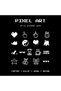 Pixel Art Sticker Set of 17 |   Laptop, Helmet, Phone Sticker Set |   Motorcycle Sticker