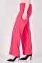 Women Regular Fit Solid Straight Leg Pants, Fuchsia - 2
