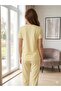 Women's Zero-Collar Lycra Combed Cotton Polyviscon Pajama Set - 5