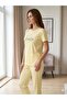 Women's Zero-Collar Lycra Combed Cotton Polyviscon Pajama Set - 4