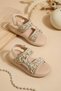 Baby Girl Child Stone Sim Filled Heel Sandals with Velcro Open Front Sandals and Slippers Suitable for Foot Anatomy - 6
