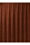 1/2 Dense Pleated Brick Red Velvet Textured Background Curtain | Ironing Is Not Necessary. | Best Sellers - 3