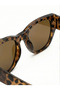 Women's Sunglasses Cornered Frame Uv400 Glass 55 Ekartman - 5
