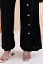 Women's Buttoned Draped Comfortable Pants - 5