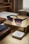Classic Modern Frame Black Sunglasses Black Lenses Unisex Glasses Stylish Design