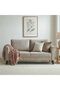 Rilon 3 Seater Fabric Sofa - Beige - 6
