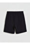 Two Mt Shop Quality Lcwaikiki Basic Black Elastic Waist Soft Touch Women's Shorts - 5