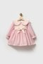Baby Girl Dress Girls' Dress Birthday Party Wedding Special Occasion Collared Bow Long Sleeve Lined Dress - 4