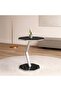 Octagon Side Table - Black/Silver