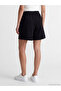 Two Mt Shop Quality Lcwaikiki Basic Black Elastic Waist Soft Touch Women's Shorts - 3