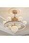 Casa Roma LED Ceiling Fan Chandelier Remote 3 Color Light Champagne Gold - 2