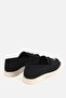Women's black suede tasseled casual loafers - 3