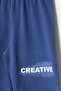 طقم شورت للأولاد من Blue Creative مع تي شيرت منقوش بكتابة 23791 - 5