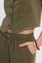 Women's Slim Fit 100% Cotton V-Neck Double Pocket Khaki Vest Trousers Set - 7