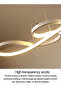 ثريا LED بتصميم بسيط لغرف المعيشة والطعام والنوم، إضاءة ديكور منزلي - 7