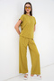 Women's Knitted Blouse and Trousers Two-Piece Set 30085 - E.Green - 4