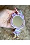 2 in 1 Cute Anime Girl Child Hanging Mirror Keychain Bag Accessory Ornament Pink - 3