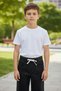 Boy's Blue Jean Capri Shorts Elastic Waist Summer Denim Capri - 2