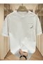 Unisex Sky Printed Oversize Crew Neck T-Shirt - 2