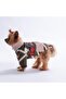 Khaki Chicago Ethnic Weave Small Breed Dog Fluffy Coat - 3