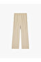 Beli Lace-Up Aerobin Satin Wide-Leg Trousers - 3