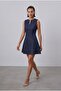 فستان نسائي قصير من الدنيم