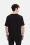 Black Printed Regular Fit Crew Neck T-Shirt - 4