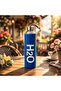 H2O Glass Flask with Case - Transparent / Blue - 600 ml