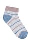Civil Girls' Derby Striped 3-Piece Girls' Booties Socks |   School Nursery and Daily Use - 6